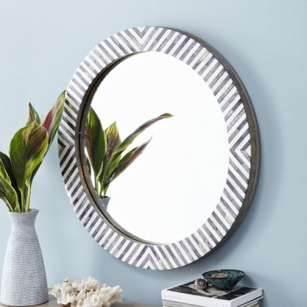 Lacquer Seashell Mirror