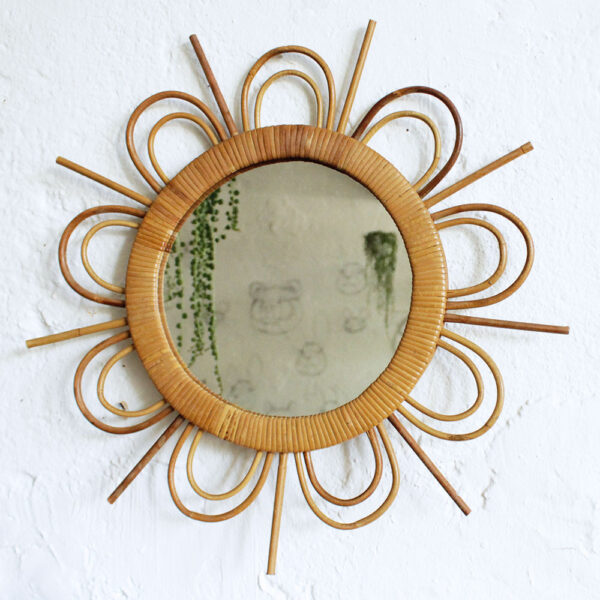 Rattan Mirror