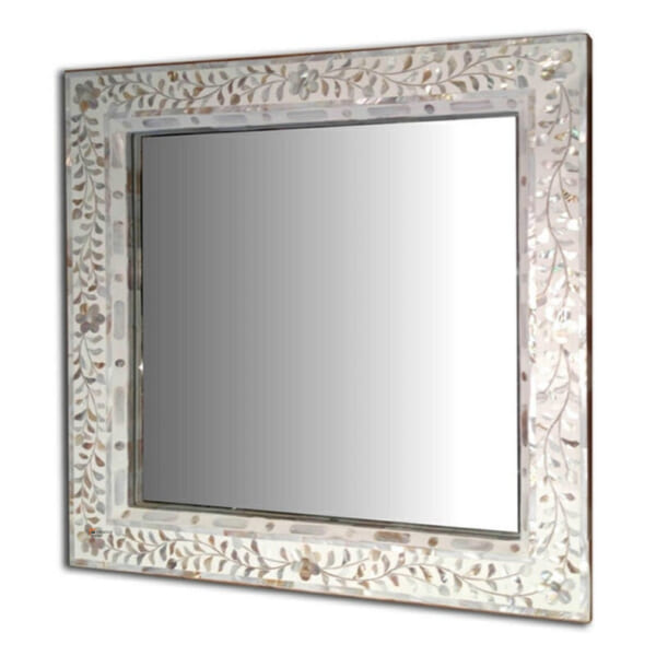 Lacquer Seashell Mirror