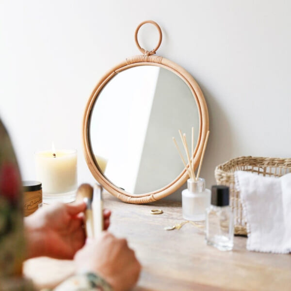 Rattan Mirror