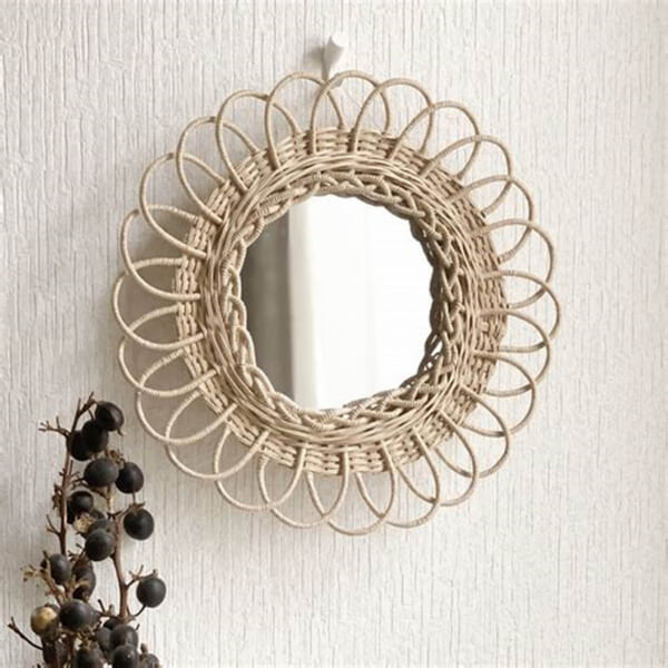 Rattan Mirror