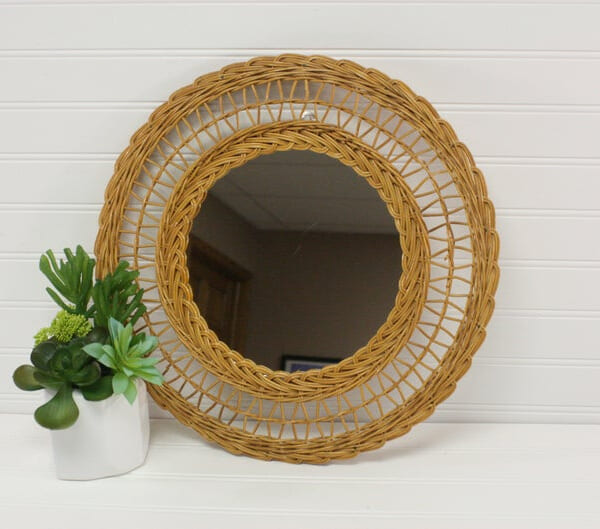 Rattan Mirror