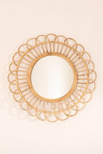 Rattan Mirror