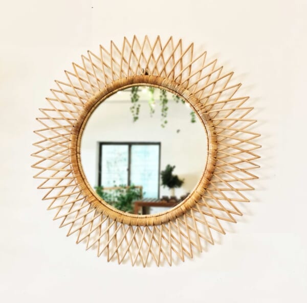 Rattan Mirror