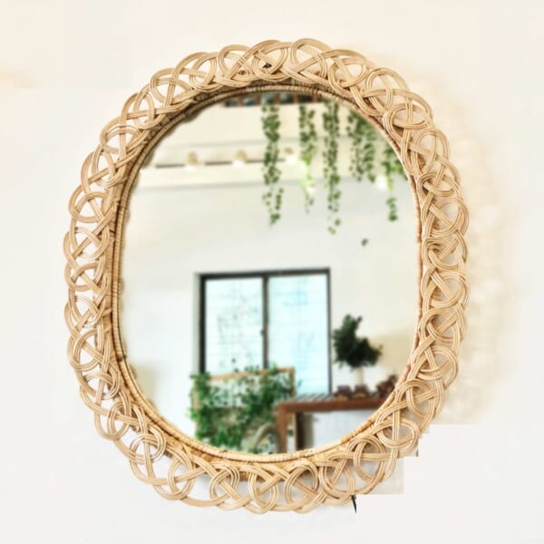 Rattan Mirror